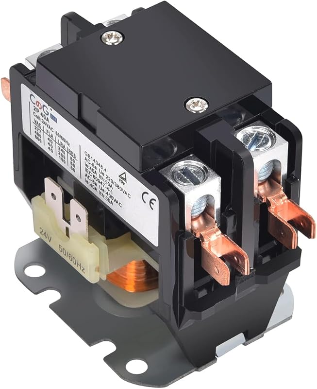 2 Pole 40 Amp 24VAC AC Contactor for Carrier Condenser, Definite Purpo