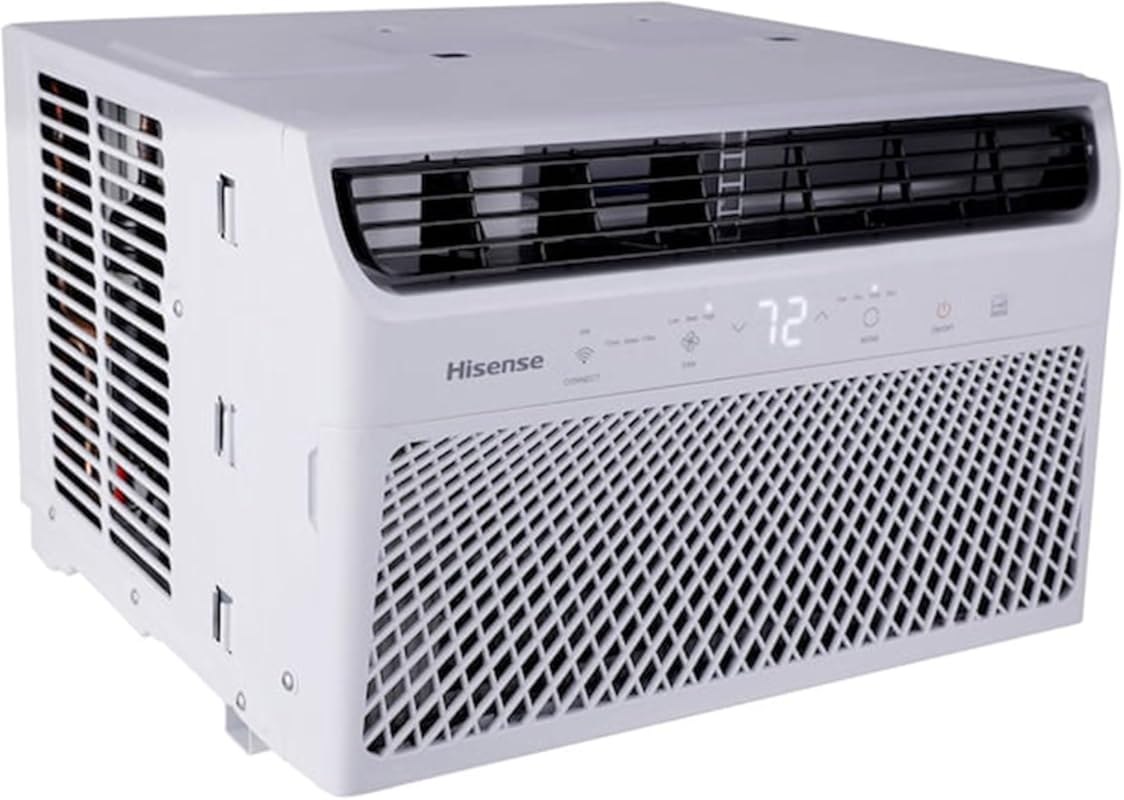 Hisense 8000 BTU Wi-Fi Window Air Conditioner, Remote, 3 Modes, Cools