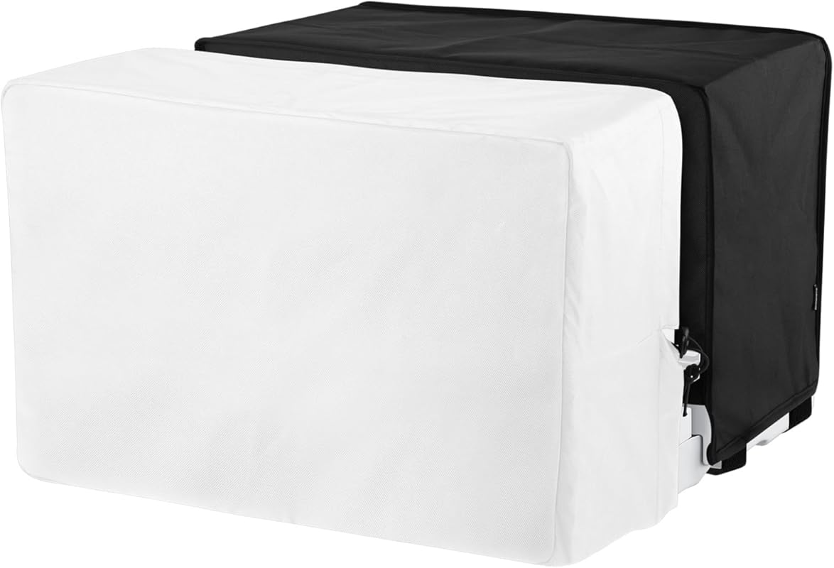 Two-Pack 600D AC Covers for Window Units, Waterproof, Washable with Ad