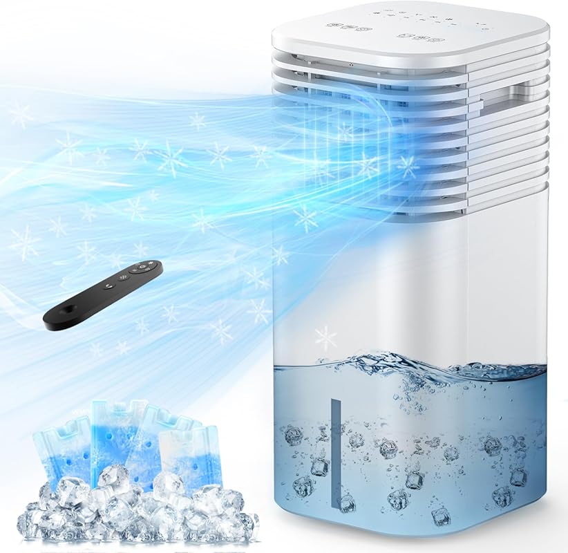 Windowless Portable Air Conditioner, 15H Timer & 120°Oscillation, 3-IN
