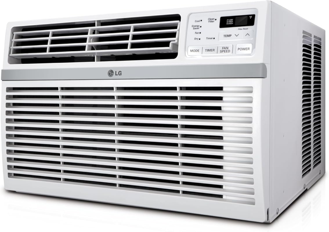 LG 8,000 BTU Window Air Conditioner for 350 Sq. Ft. Rooms with Remote 