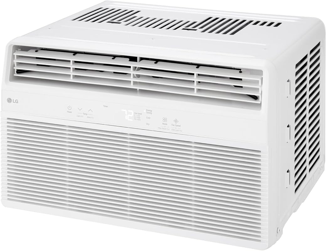 LG 6,000 BTU window air conditioner with remote, quiet operation, and