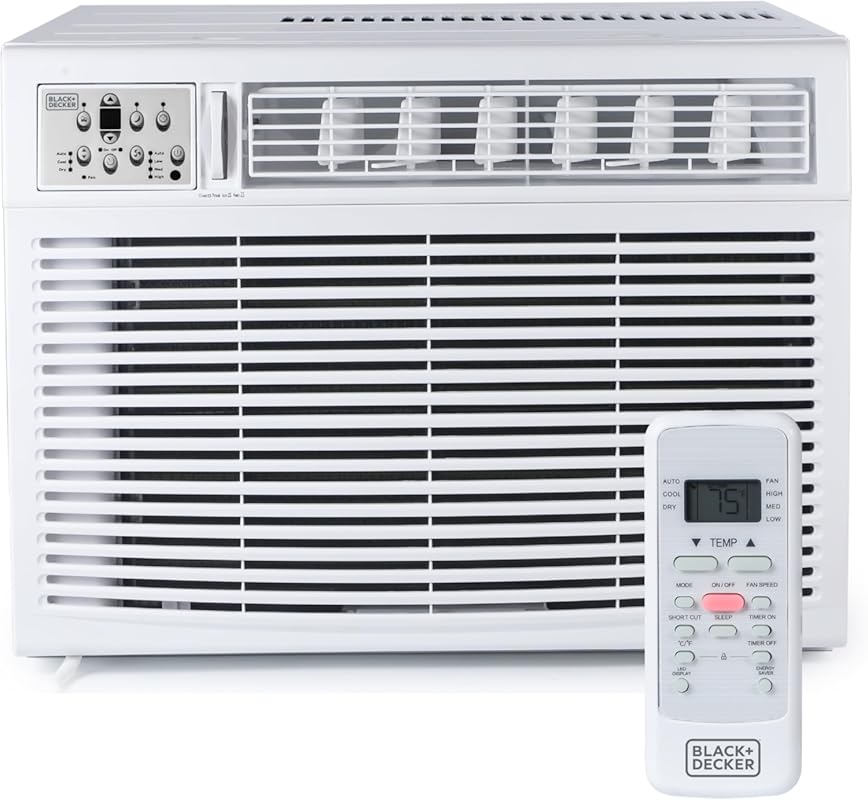 BLACK+DECKER 18,000 BTU Through the Wall Air Conditioner with Remote a