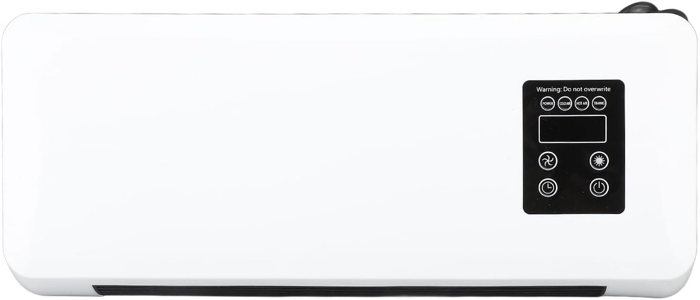 Electric Wall Heater, 1500W ABS Wall Mounted Space Heater Fast Heating