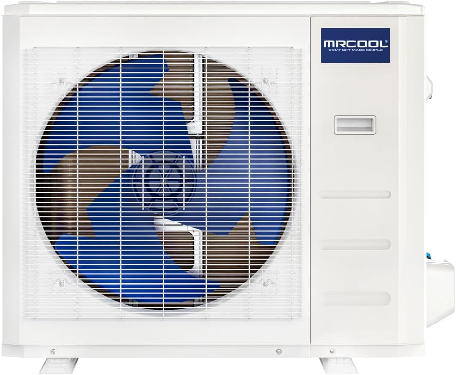 2-Ton Central Heat Pump and Coil, 17.4 SEER2, Horizontal Design, 21-In