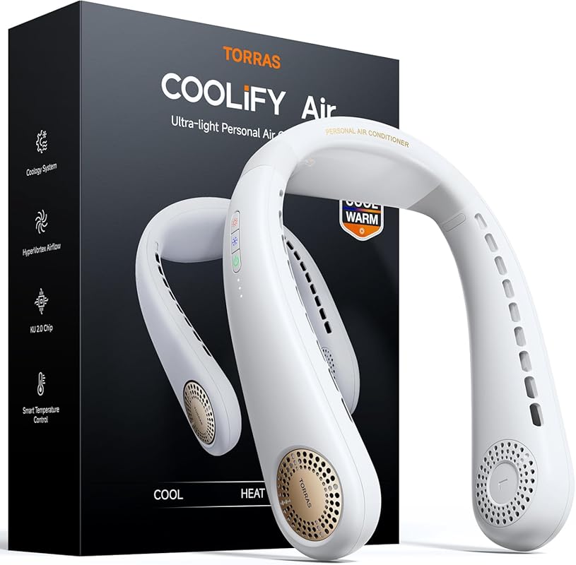 TORRAS COOLiFY Air 2025 Upgraded Neck Fan Dual-Airflow