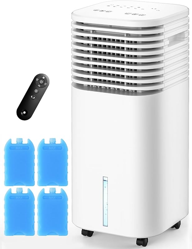 Windowless Air Conditioner with 4 Modes, 3 Speeds, and 2-Gallon Tank f