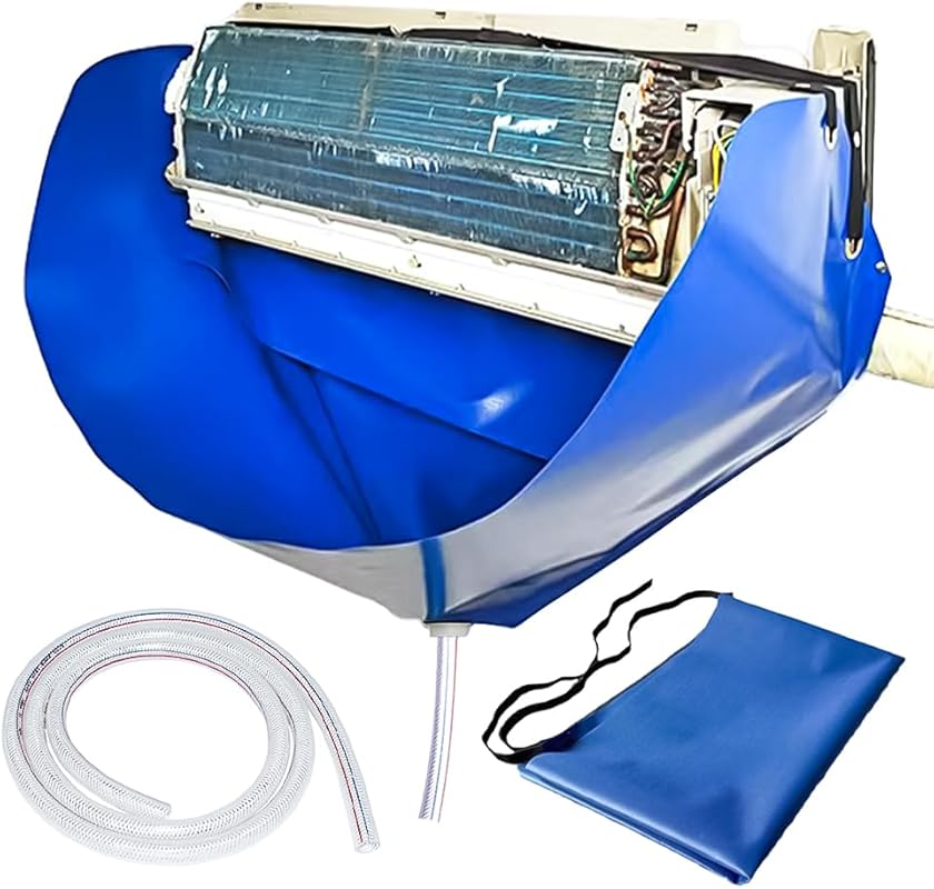 Ac Cleaning Bag with Wall Protection Cloth, Professional Mini Split Cl