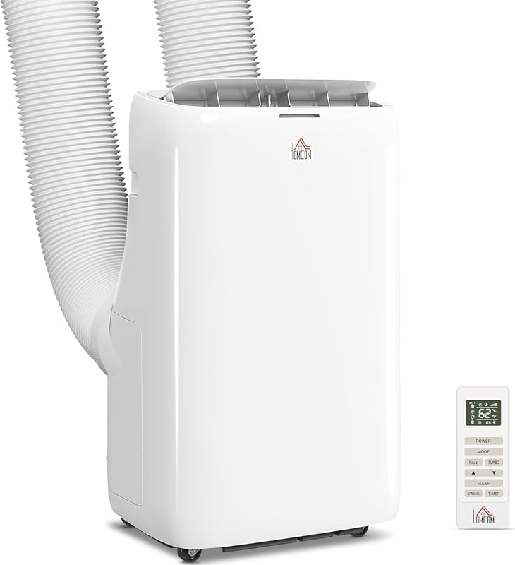 HOMCOM 14000 BTU Dual Hose Portable Air Conditioner with Inverter, Deh