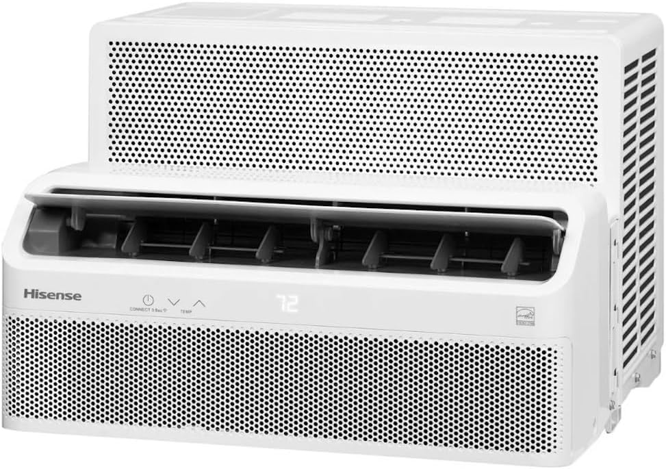 Hisense 8,000 BTU Smart Inverter Window AC with 4-Way Airflow for 350 