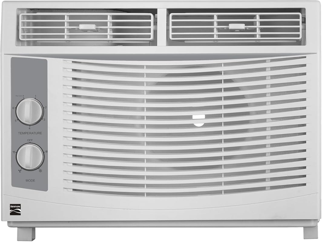 Kenmore 5,000 BTU Compact Window AC for Small Rooms up to 150 Sq. Ft.