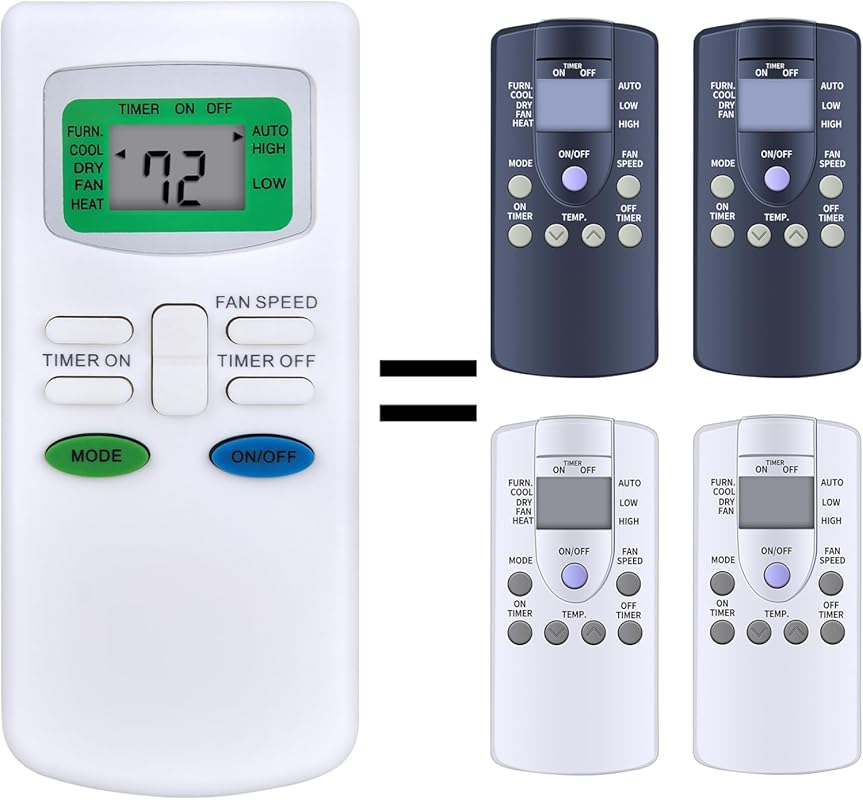 Replacement Remote Control for Carrier RV Air Conditioner Models 12-50