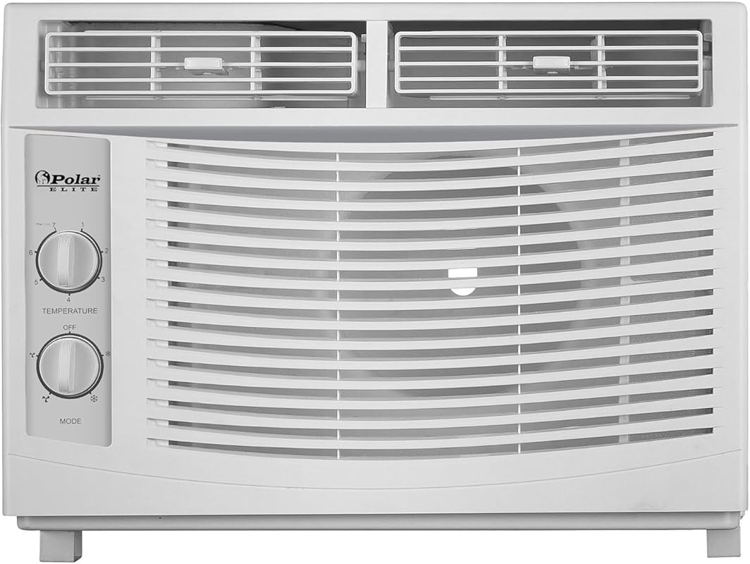 Memorex 5,000 BTU Window AC for Small Rooms, Quiet, Mechanical Control