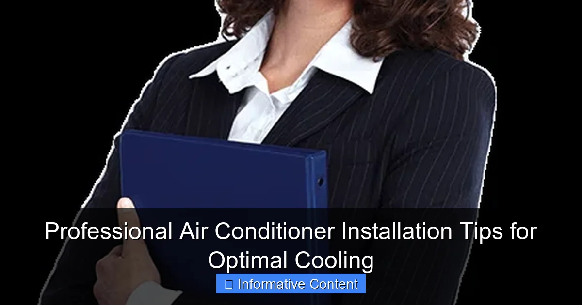 Professional Air Conditioner Installation Tips for Optimal Cooling