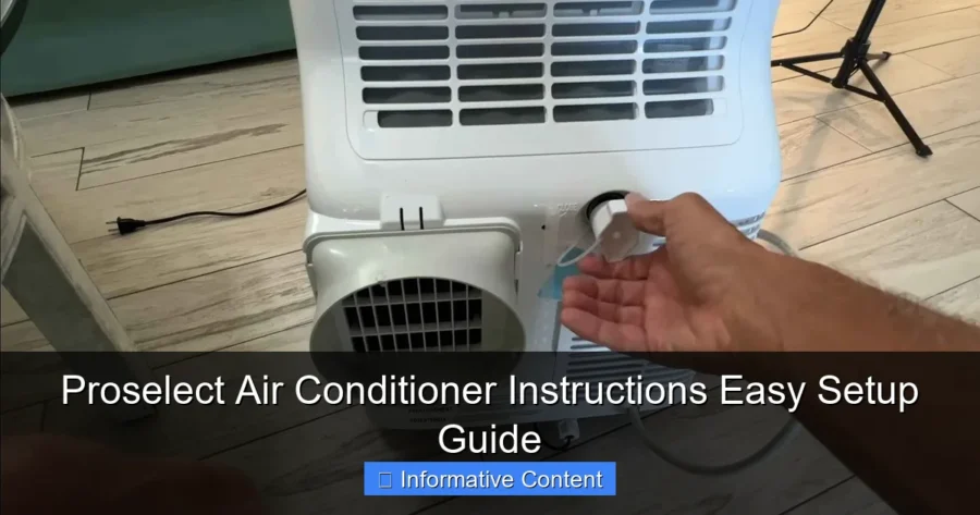 Proselect Air Conditioner Instructions Easy Setup Guide