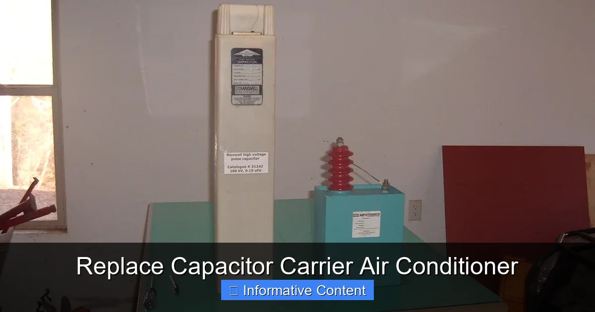 Replace Capacitor Carrier Air Conditioner