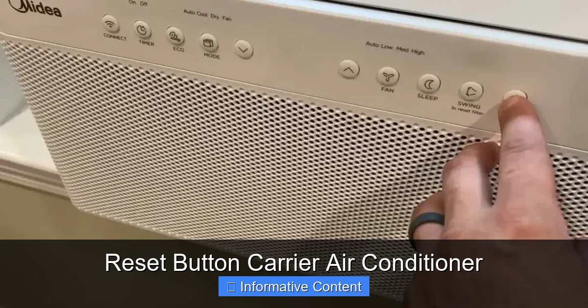 Reset Button Carrier Air Conditioner