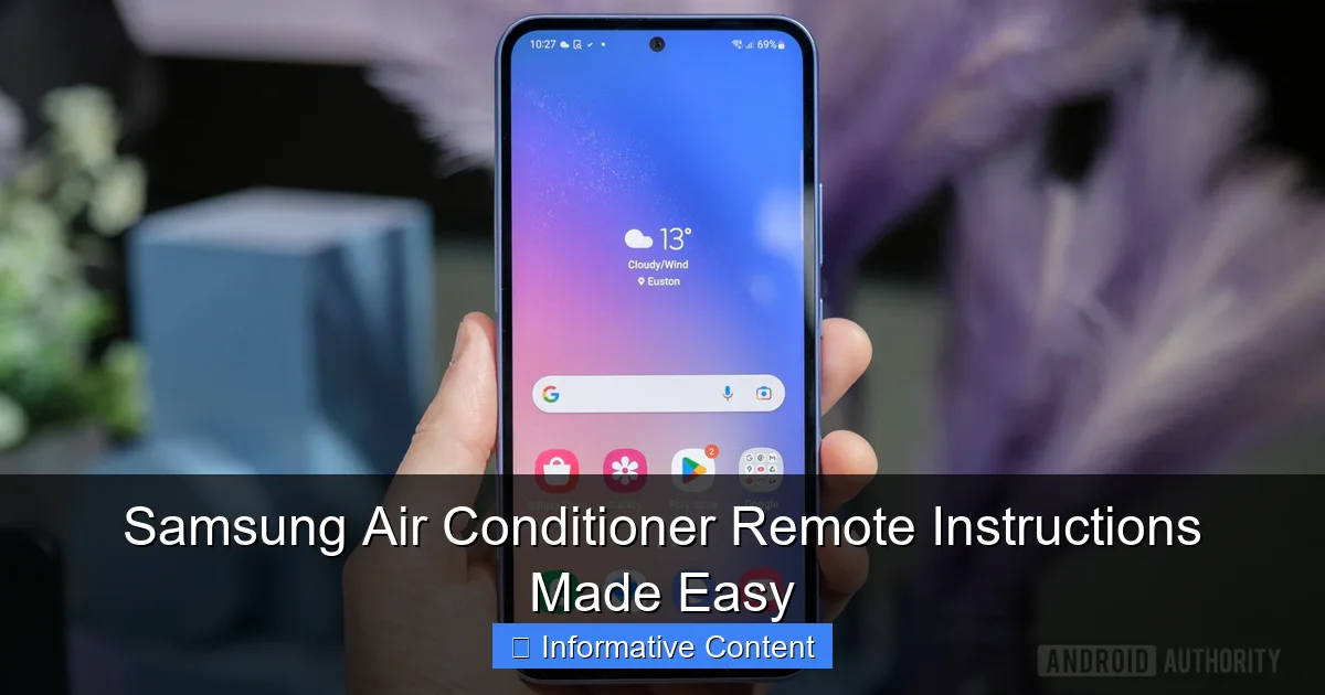 Samsung Air Conditioner Remote Instructions Made Easy