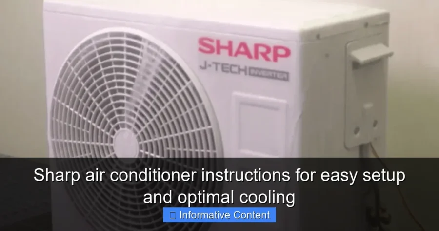 Sharp air conditioner instructions for easy setup and optimal cooling