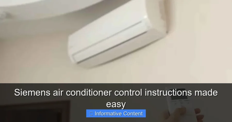 Siemens air conditioner control instructions made easy