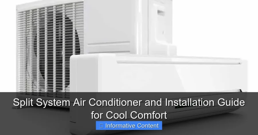 Split System Air Conditioner and Installation Guide for Cool Comfort