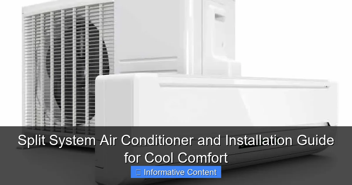 Split System Air Conditioner and Installation Guide for Cool Comfort