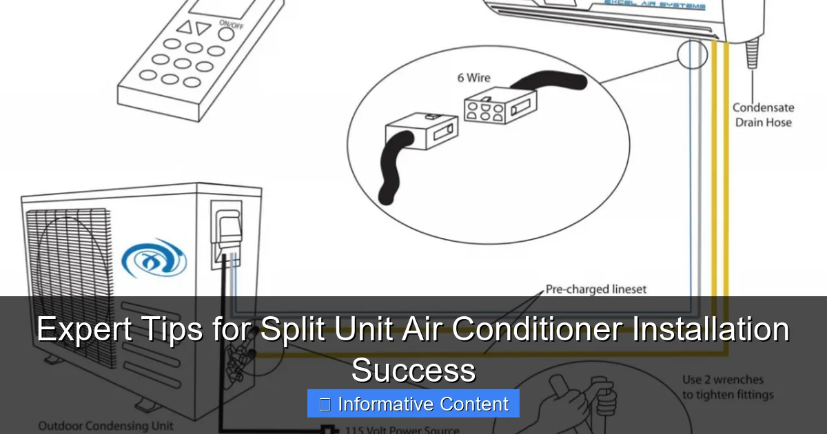 Expert Tips for Split Unit Air Conditioner Installation Success