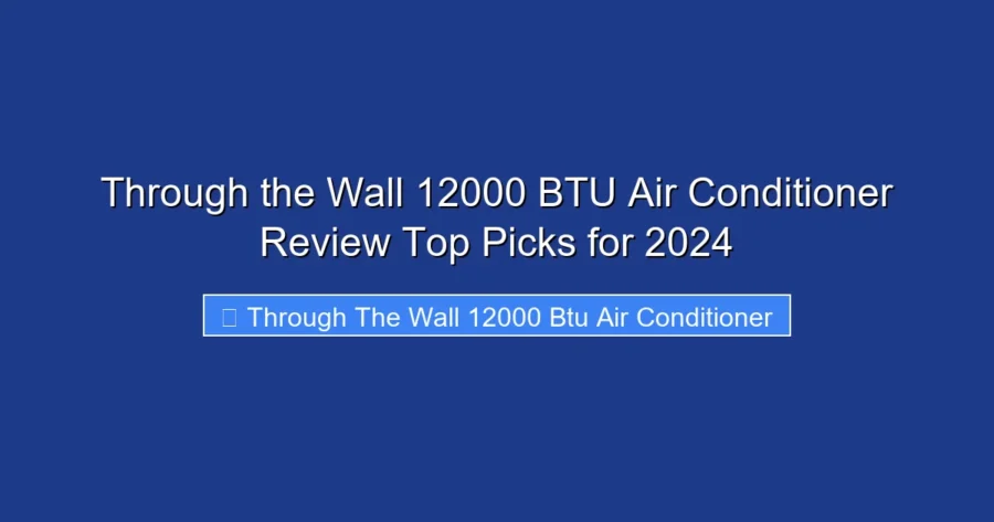 Through the Wall 12000 BTU Air Conditioner Review Top Picks for 2024