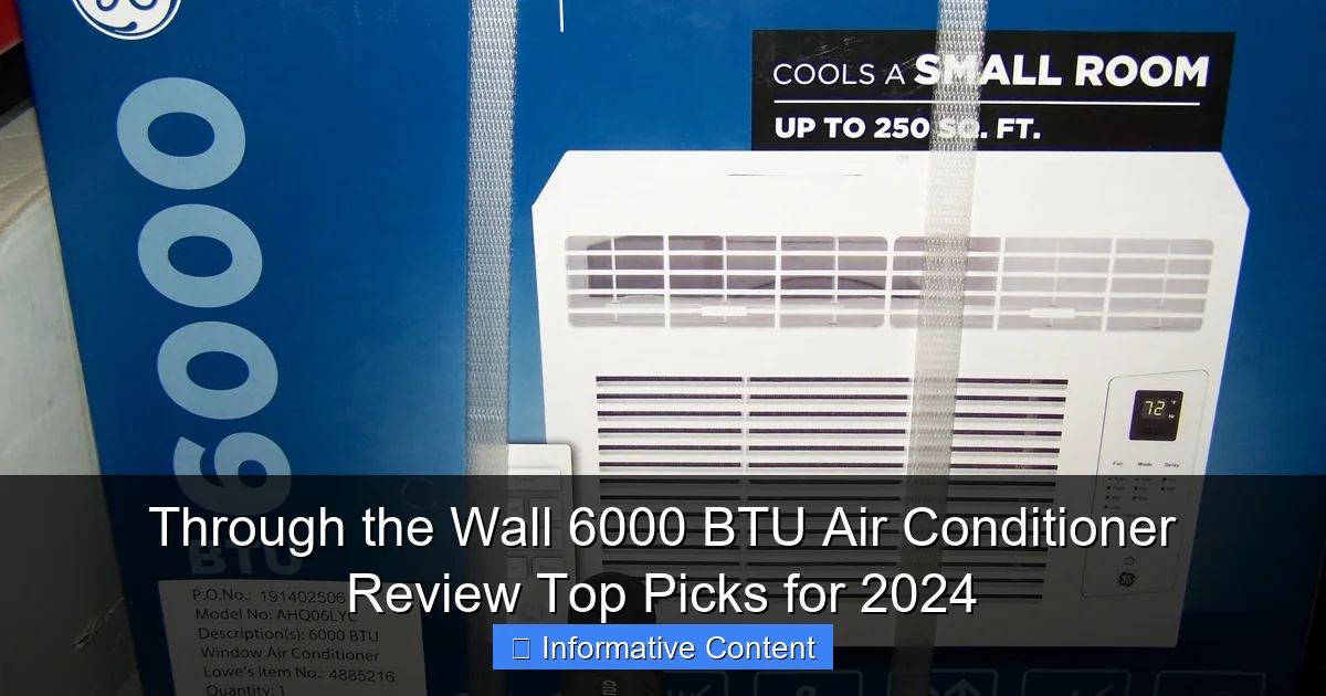 Through the Wall 6000 BTU Air Conditioner Review Top Picks for 2024