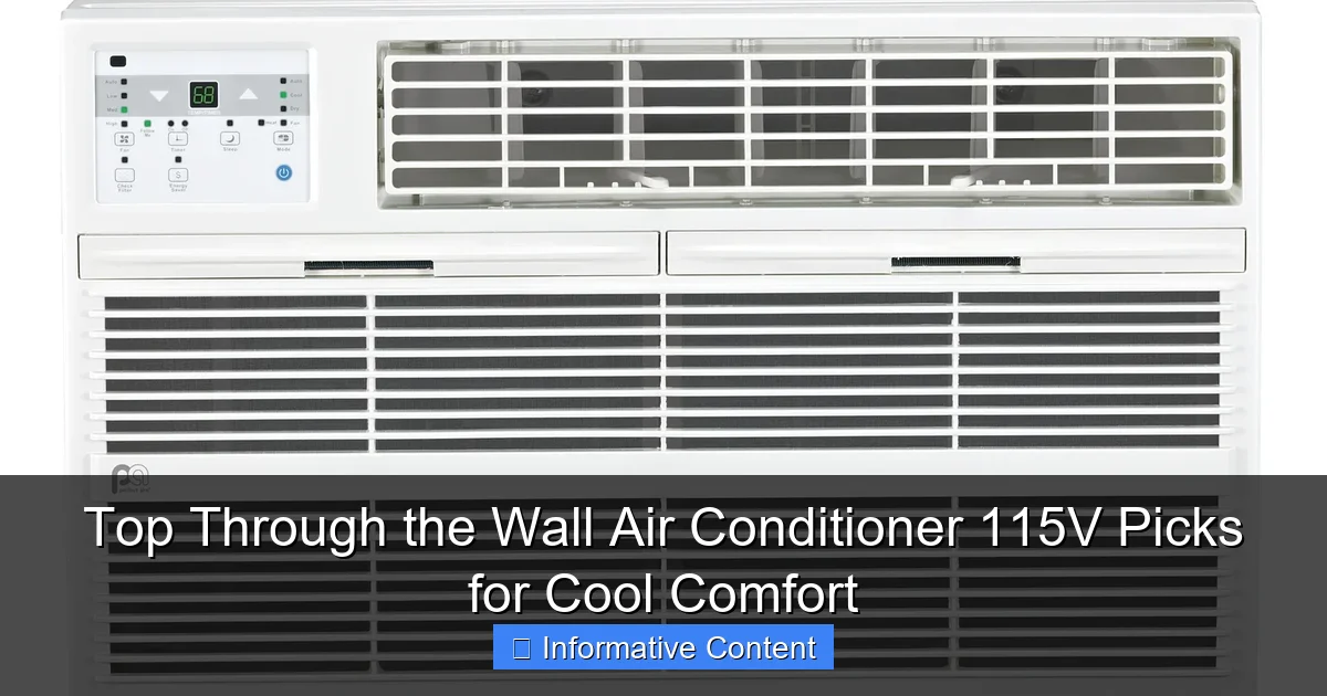 Top Through the Wall Air Conditioner 115V Picks for Cool Comfort
