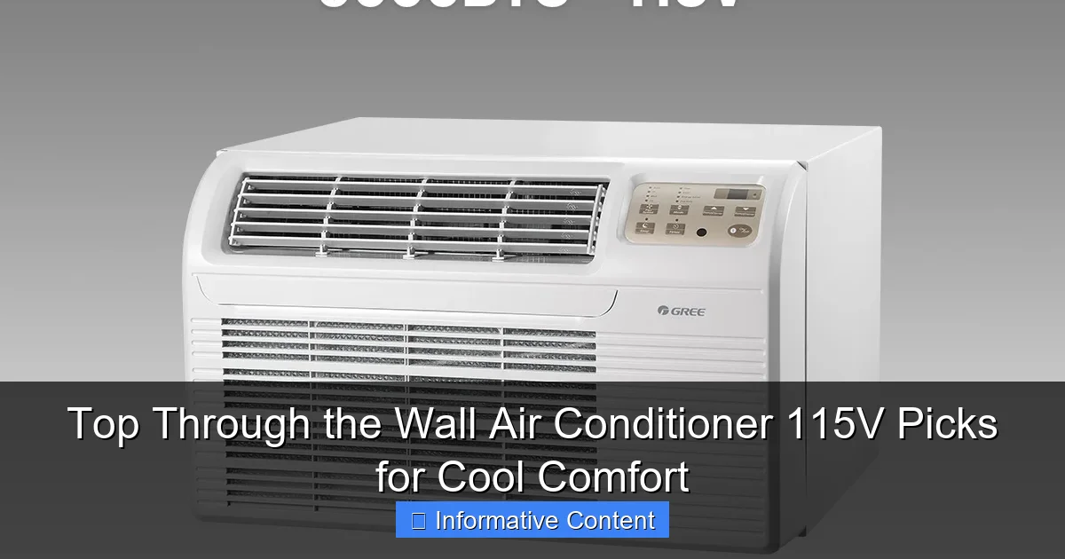 Top Through the Wall Air Conditioner 115V Picks for Cool Comfort
