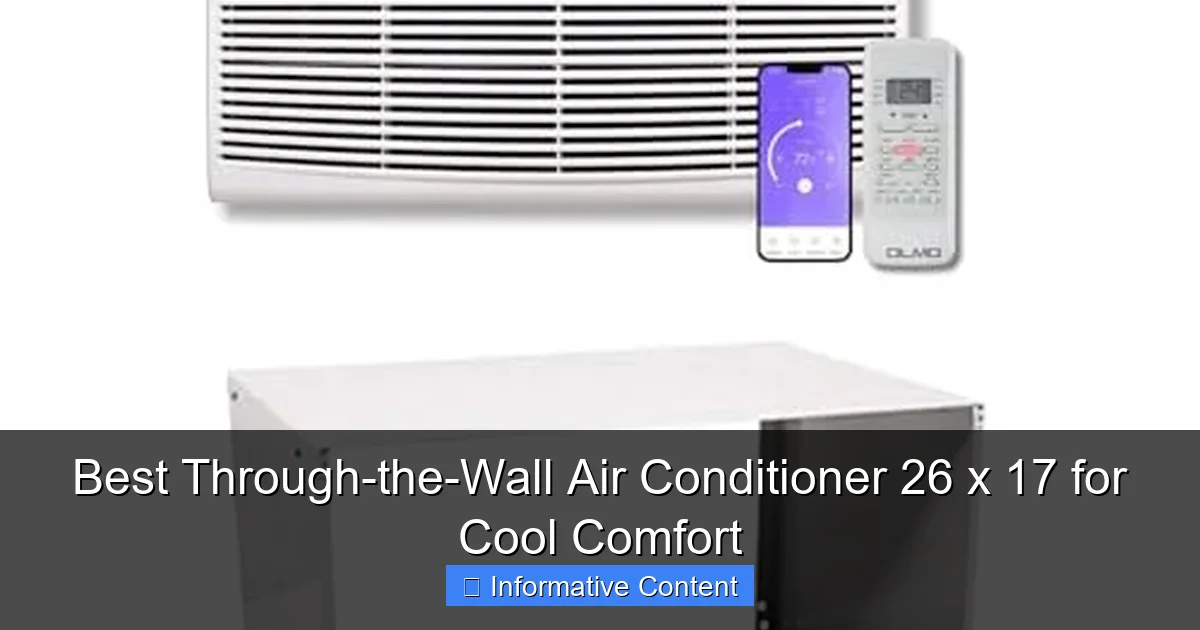 Best Through-the-Wall Air Conditioner 26 x 17 for Cool Comfort
