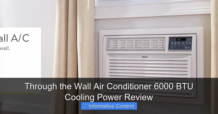Through the Wall Air Conditioner 6000 BTU Cooling Power Review