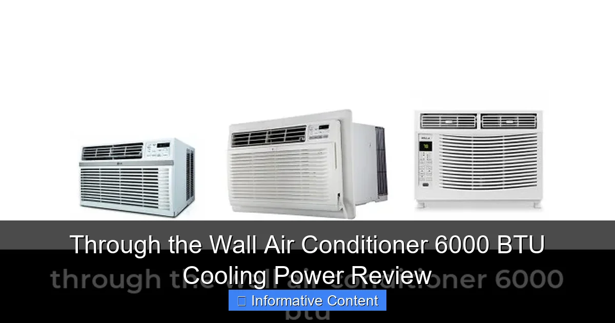 Through the Wall Air Conditioner 6000 BTU Cooling Power Review