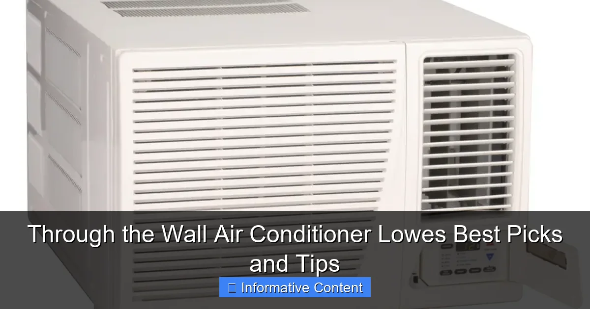 Through the Wall Air Conditioner Lowes Best Picks and Tips