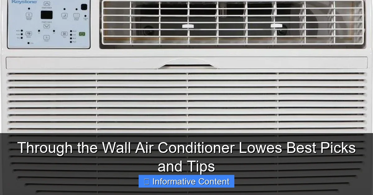Through the Wall Air Conditioner Lowes Best Picks and Tips