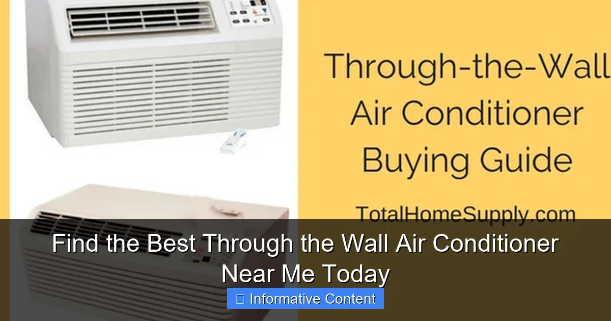 Find the Best Through the Wall Air Conditioner Near Me Today
