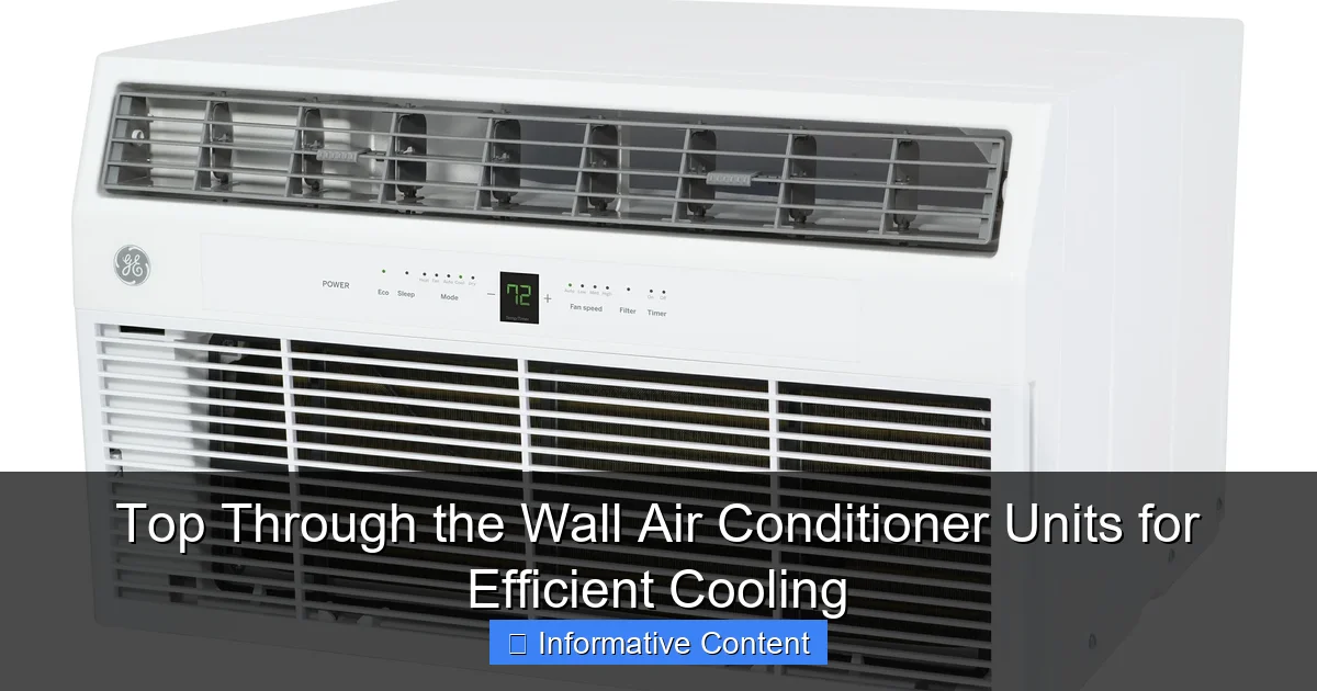 Top Through the Wall Air Conditioner Units for Efficient Cooling