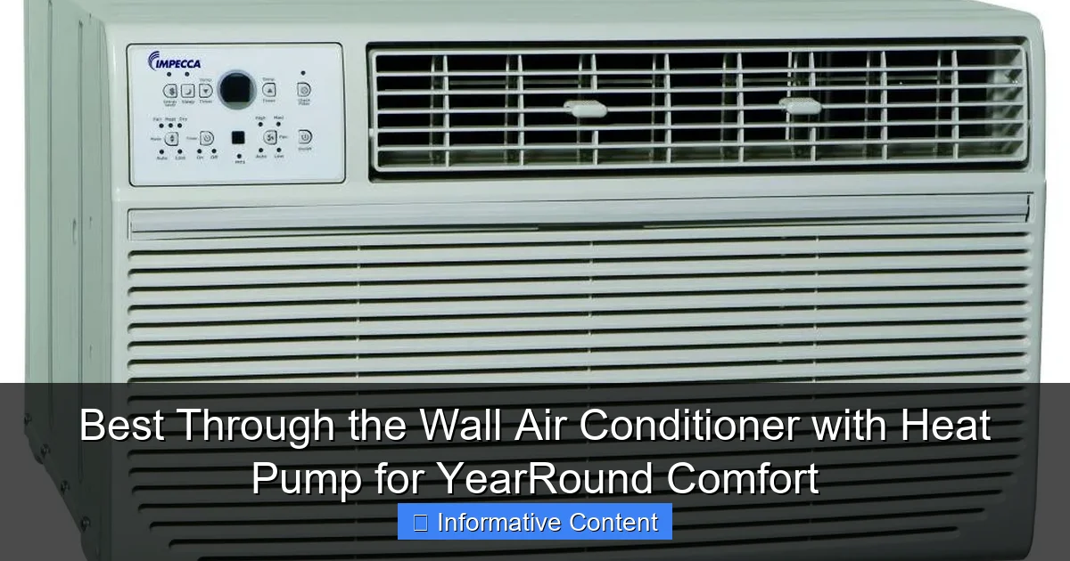 Best Through the Wall Air Conditioner with Heat Pump for YearRound Comfort