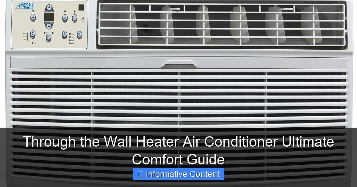 Through the Wall Heater Air Conditioner Ultimate Comfort Guide