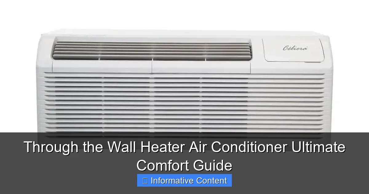 Through the Wall Heater Air Conditioner Ultimate Comfort Guide