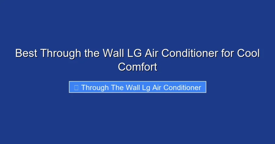 Best Through the Wall LG Air Conditioner for Cool Comfort