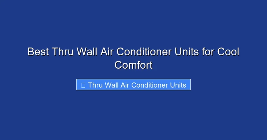 Best Thru Wall Air Conditioner Units for Cool Comfort