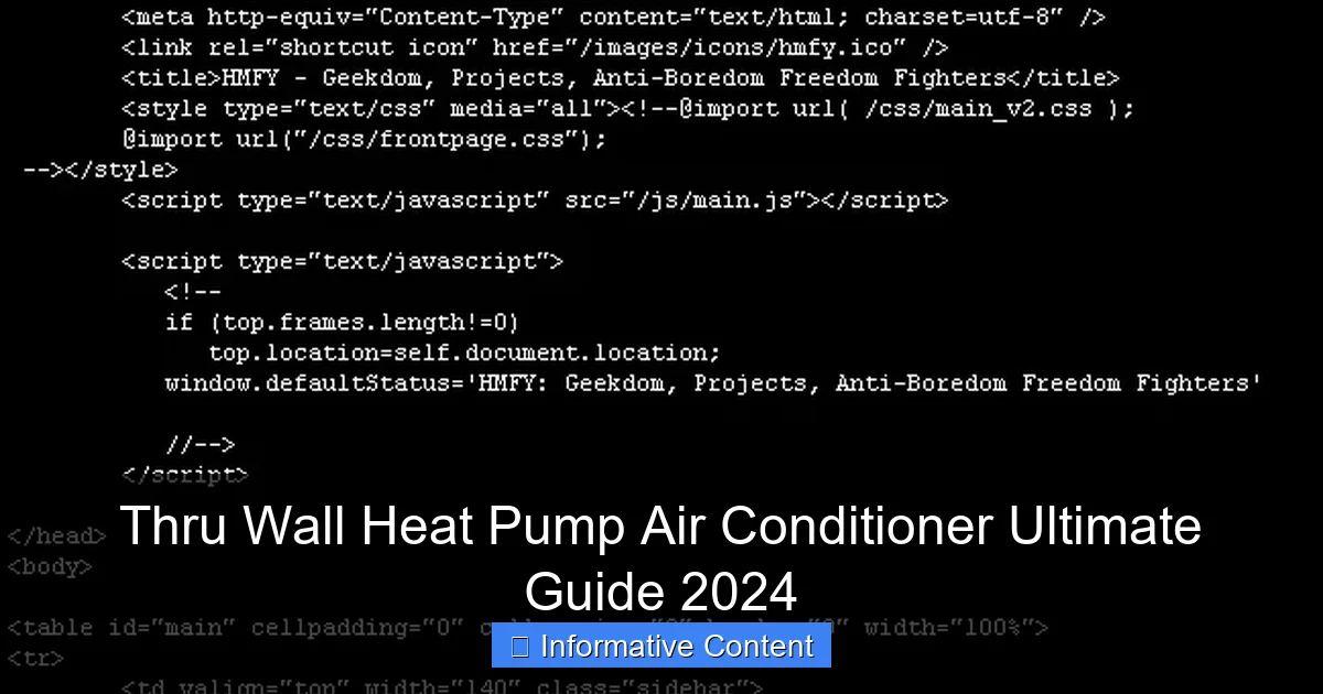 Thru Wall Heat Pump Air Conditioner Ultimate Guide 2024