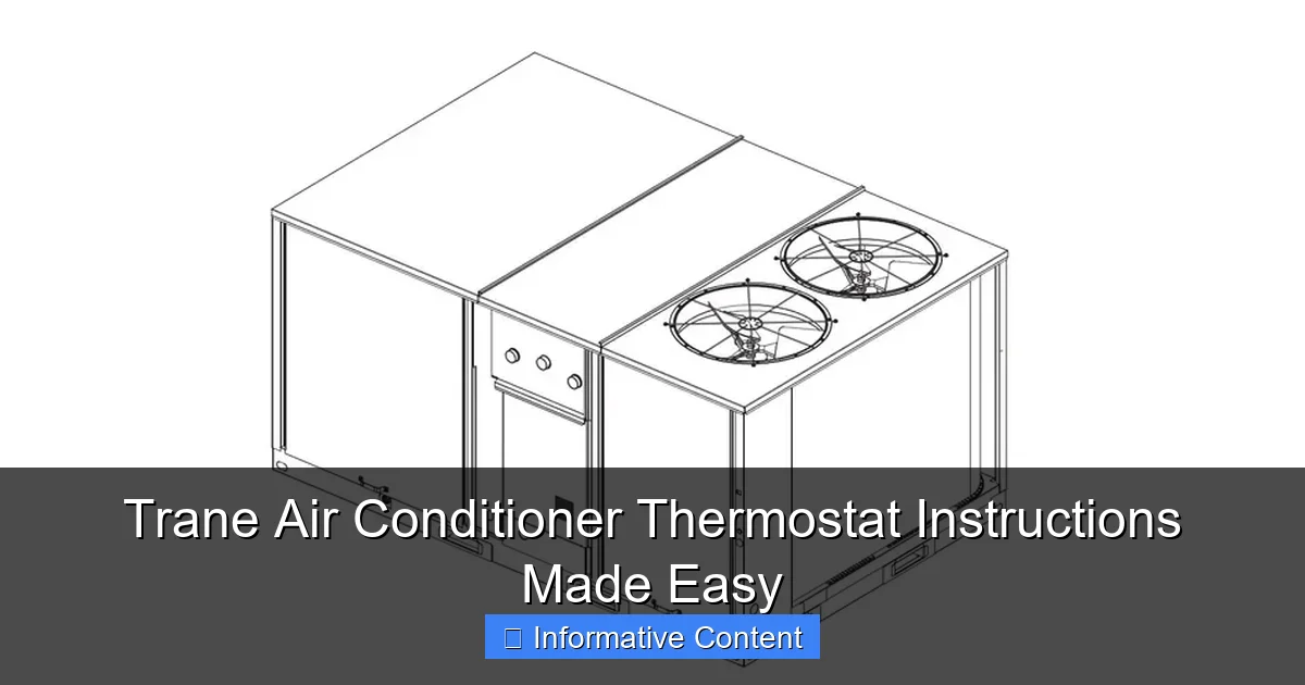Trane Air Conditioner Thermostat Instructions Made Easy
