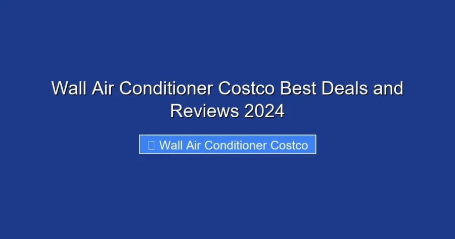 Wall Air Conditioner Costco Best Deals and Reviews 2024