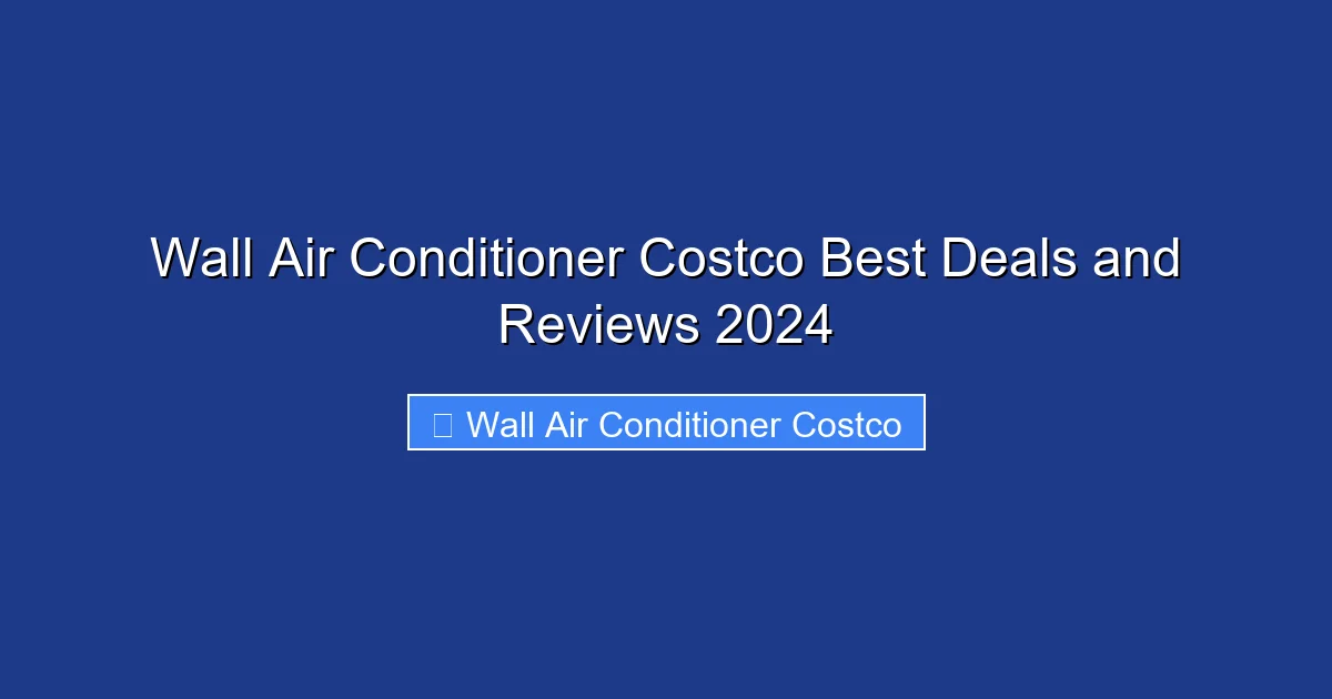 Wall Air Conditioner Costco Best Deals and Reviews 2024