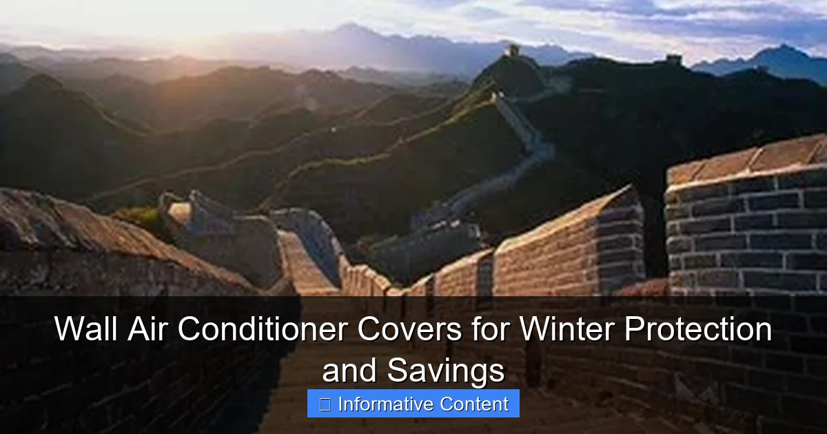 Wall Air Conditioner Covers for Winter Protection and Savings