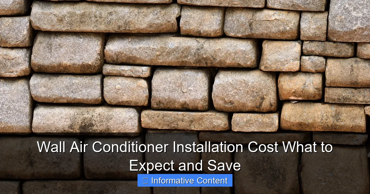 Wall Air Conditioner Installation Cost What to Expect and Save