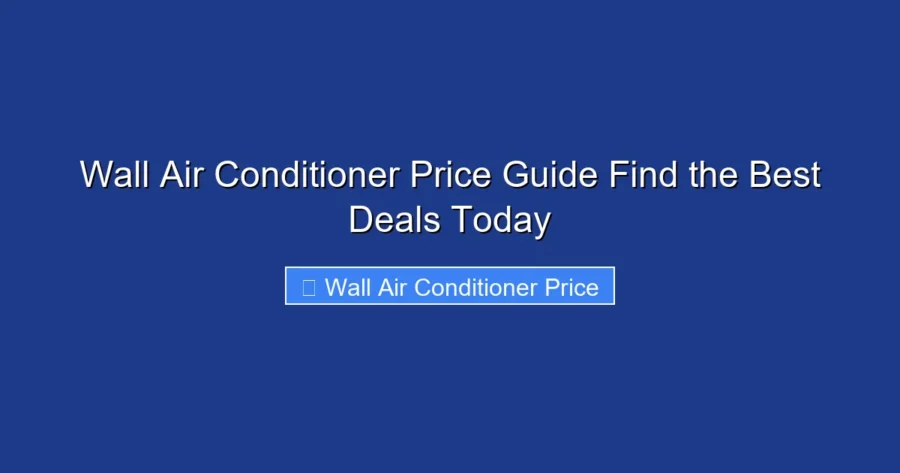 Wall Air Conditioner Price Guide Find the Best Deals Today